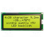 EA W204-BNLED, Дисплей: LCD, алфавитно-цифровой, STN Positive, 20x4, 146x62,5мм