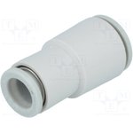 KQ2H08-10A, KQ2 Series Straight Tube-to-Tube Adaptor, Push In 8 mm to Push In 10 ...