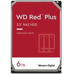 Жесткий диск WD Red Plus WD60EFZX, 6ТБ, HDD, SATA III, 3.5"