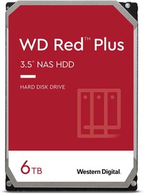 Фото 1/3 Жесткий диск WD SATA-III 6Tb WD60EFZX NAS Red Plus (5640rpm) 128Mb 3.5"