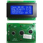 NHD-0416BZ-NSW-BBW, LCD Character Display Modules & Accessories STN- BLUE Transm ...
