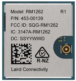 453-00139R, Sub-GHz Modules Module, RM1262, SX1262, MHF4, Tape and Reel