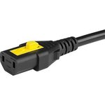 3-101-795, 9.84' (3.00m) Power Cord Black CEE 7/17 To IEC 320-C17 H05VV-F2G1