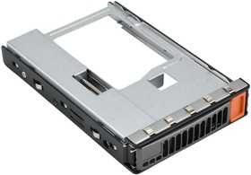 Фото 1/3 Комплектующие корпусов SuperMicro MCP-220-00140-0B 2.5» HDD Tray in 8th Generation 3.5» Hot Swap tray, Orange tab