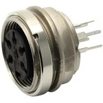 T3507-420, Circular DIN Connectors FEMALE RECEPTACLE 8 WAY