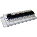 Патч-панель UTP Cat.5e, 8 портов, фронтальный монтаж LAN-HCS-PP8U5E