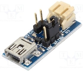 MR010-001.1, Модуль: зарядное усторойство Li-Po/Li-Ion, 5ВDC, USB B mini
