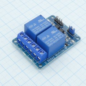 C02-Модуль реле 2 канальный, (для Arduino АС250V, DC 5V,10А), АС250V, DC 5V,10А