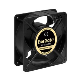 Photo 1/7 EX12038BAT, Fan 220V ExeGate 120x120x38 mm, double ball bearing, terminals, 2700RPM, 43dBA