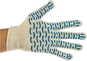 Фото 1/3 Трикотажные перчатки ПВХ-покрытие Волна, 10 класс 67777