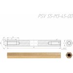 PSV S5-M3-45-00 Стойка для печатных плат, латунь ( аналог PCHSS-45 ...
