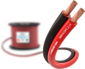 Фото 1/4 PROCAST cable SBR 14.OFC.2,11 Инсталляционный красно-черный акустический кабель 2х2,11mm² 3 м