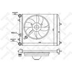 10-26241-SX, 10-26241-SX_радиатор системы охлаждения!\ VW Polo IV 1.2-1.4i/1.9SDi 02