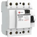 Protective shutdown device RCD VDT-40 4P 63A/ 30mA electronic Basic elcb-4-63- ...