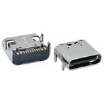 GT-USB-7010ASV, USB 2.0 5A 1 Surface Mount 16 Female -40°C~+85°C Gold platIng HIgh ConductIvIty Copper Type-C SMD USB Connectors