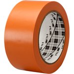 7000048923, 764 Orange PVC 1296in Vinyl Tape, 0.125mm Thickness