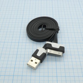 Шнур USB A (шт.) - iPhone 3/4, (1.0м), Шнур USB A (шт.) - iPhone 3/4