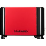Тостер STARWIND ST1102, красный/черный