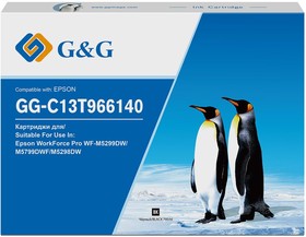 Фото 1/2 Картридж струйный G&G GG-C13T966140 черный (795мл) для Epson WorkForce Pro WF-M5299DW/ M5799DWF/M5298DW