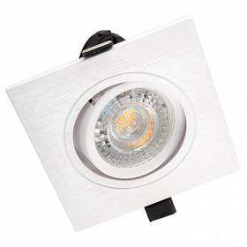 Фото 1/4 Denkirs Встраиваемый светильник, IP 20, 10 Вт, GU5.3, LED, белый, пластик DK3021-WH