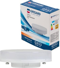 Grisard Electric Лампа светодиодная T75 таблетка GX53 10Вт 4000К 220В GRE-002-0077(1)