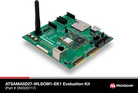 Фото 1/4 DM320117, ATSAMA5D27-WLSOM1 Evaluation Kit ATSAMA5D27-WLSOM1, ATSAMA5D27C-LD2G Bluetooth Development Kit for
