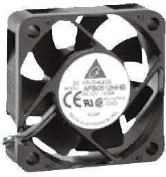 AFB0512HHB, DC Fans DC Tubeaxial Fan, 50x15mm, 12VDC, Ball Bearing, Lead Wires