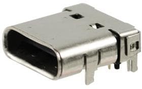 UJ31-CH-G1-SMT-TR, USB Connectors USB jack 3.1 C type 24pin Horz SMT