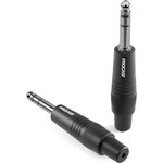PROCAST cable TRS-6.3/6/M/S Разъем TRS Jack 6,3mm (male), STEREO/BALANCE, черный