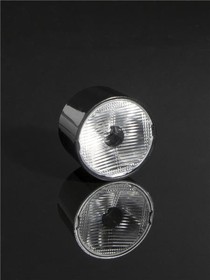 CA18978_LEILA-Y-O-HLD2, LED Lighting Lenses Assemblies -45+15 oval beam. 14.8 mm high assembly with star-pcb holder