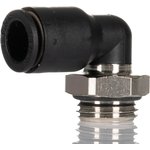 3199 08 13, LF3000 Series Elbow Threaded Adaptor, G 1/4 Male to Push In 8 mm ...