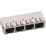SS74800-007F, Modular Connectors / Ethernet Connectors Harmonica Jacks 4 Ports ...