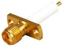 142-1701-131, RF Connectors / Coaxial Connectors 2 Hole Flange Mnt JK Recpt;gold
