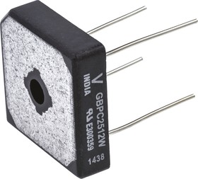 Фото 1/2 VS-GBPC2512W, Bridge Rectifier, 25A, 1200V, 4-Pin