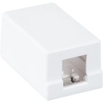 NETLAN EC-UWO-1KJ-WT-10 wall socket housing for 1 Keystone type plug-in module ...