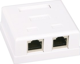 Фото 1/2 HCT-400 (FD-6166B), Розетка 8P8C (RJ45) компьютерная двойная экранированная 5cat (OBSOLETE)