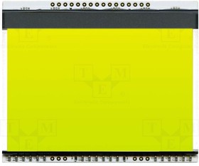 EA LED78X64-G, Подсветка, EADOGXL160, LED, 78x64x3,8мм, желто-зеленый