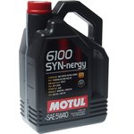 Масло моторное Motul 6100 Syn-Nergy 5W-40 синтетическое 4 л 111862