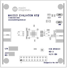 MAX3521EVKIT#, RF Development Tools EV KIT FOR THE MAX3521 - DOCSIS 3.0 Upst
