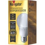 Лампа Navigator 80 549 NLL-A60-9-230- 4K-E27-FR-SV