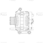 Генератор для а/м Ford Transit (06-)/Land Rover Defender (06-) 2.4TDCi 150A ...