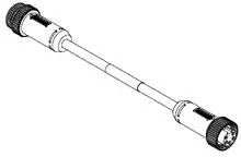 1300250122, Sensor Cables / Actuator Cables MINI-CHANGE DBLE END CORDSET
