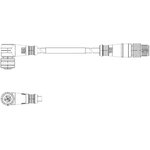 1300280264, Sensor Cables / Actuator Cables MIC 5P M/MFE 1M ST/90 NB W/TRM
