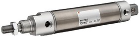 NCMB075-0150S, Pneumatic Piston Rod Cylinder - 3/4in Bore, 38.1mm Stroke, NCM Series, Double Acting