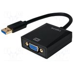 UA0231, Кабель USB 2.0,USB 3.0 гнездо D-Sub 15pin HD,вилка USB A
