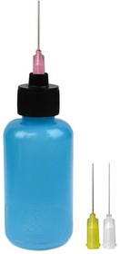 35598, Liquid Dispensers & Bottles FLUX DISPENSER, DURASTATIC, BLUE, 2 OZ, 18-20-26 GA NEEDLES