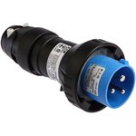 GHG5117306R0001, IP66 Blue Cable Mount 2P + E Power Connector Plug ATEX ...