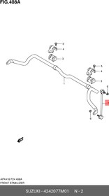 СТОЙКА СТАБИЛИЗАТОРА SUZUKI 42420-77M01 – купить оптом и в розницу
