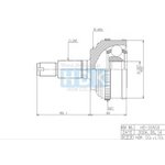 HO-033A50, external JOINT [ABS] 50z, HONDA Accord/CR-V/Odyssey