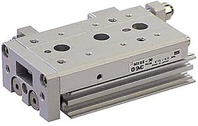 MXS16-30A, Pneumatic Guided Cylinder - 16mm Bore, 30mm Stroke, MXS Series, Double Acting